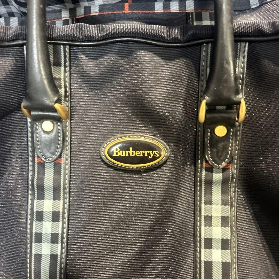 ヴィンテージ‼️ Burberrys ボストンバッグ 黒