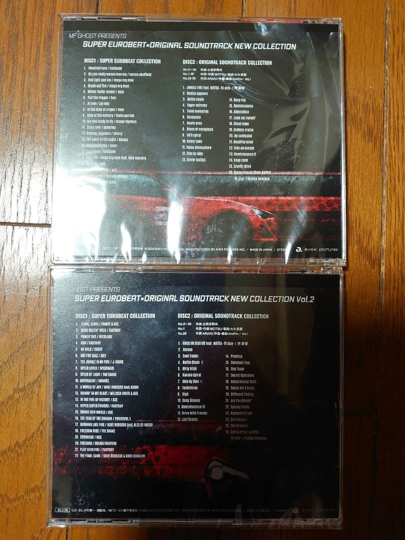 MF GHOST　 ORIGINAL SOUNDTRACK vol1、vol2