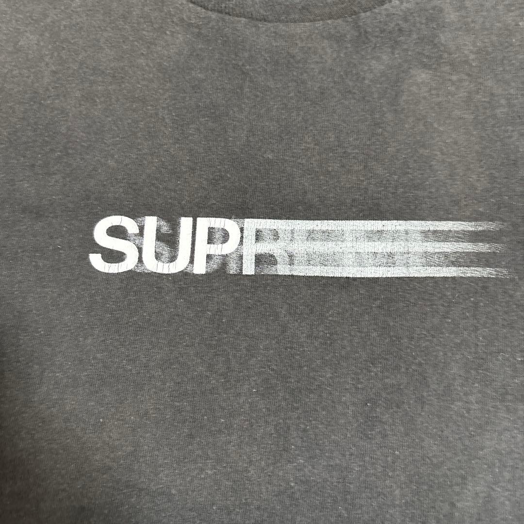 Supreme motionLOGO 半袖Tシャツ Lサイズ ダークグレー