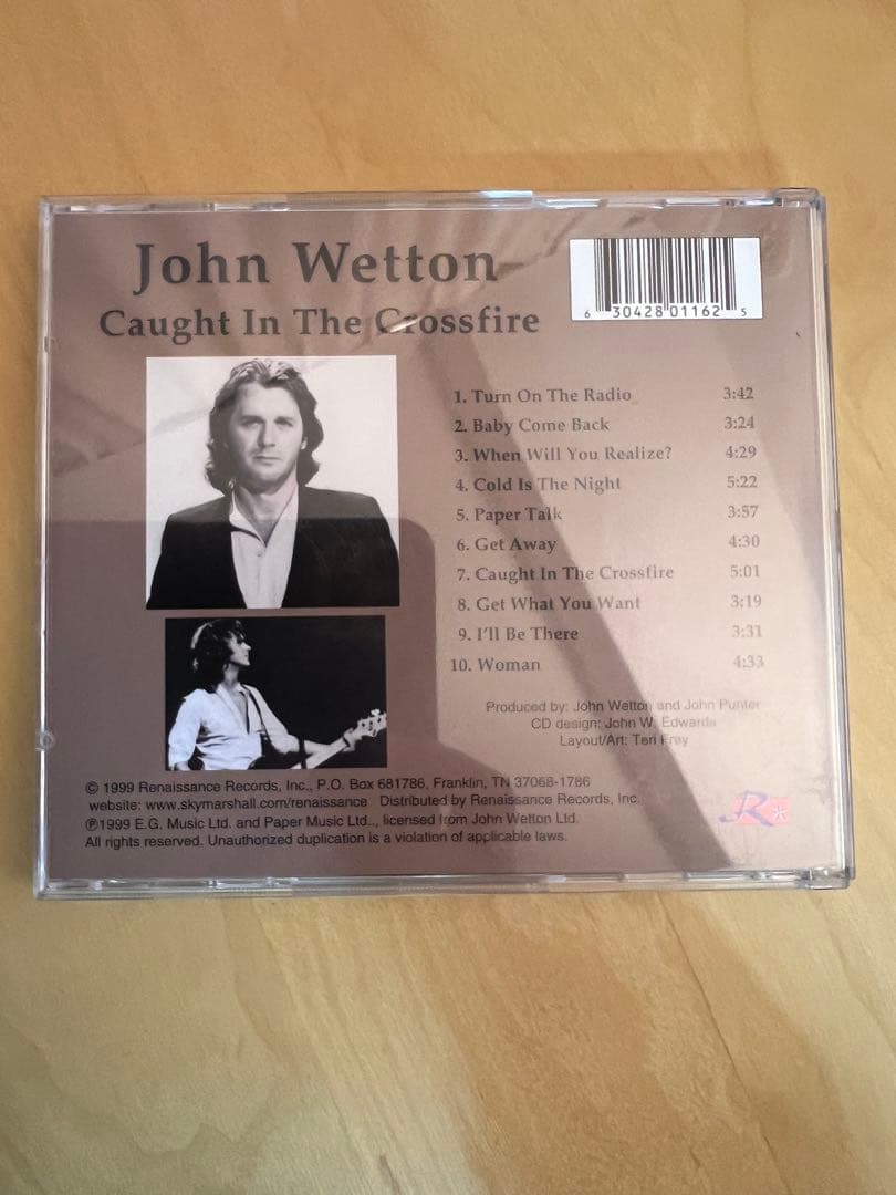 John Wetton Caught In The Crossfire 限定盤