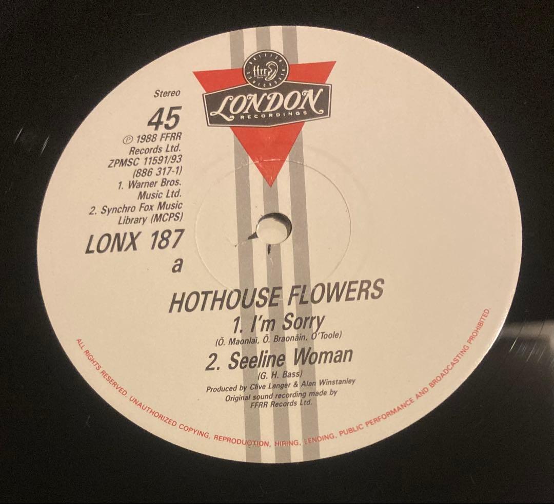 ◾️稀少12インチEP◾️HOTHOUSE FLOWERS / ホットハウスフラワー