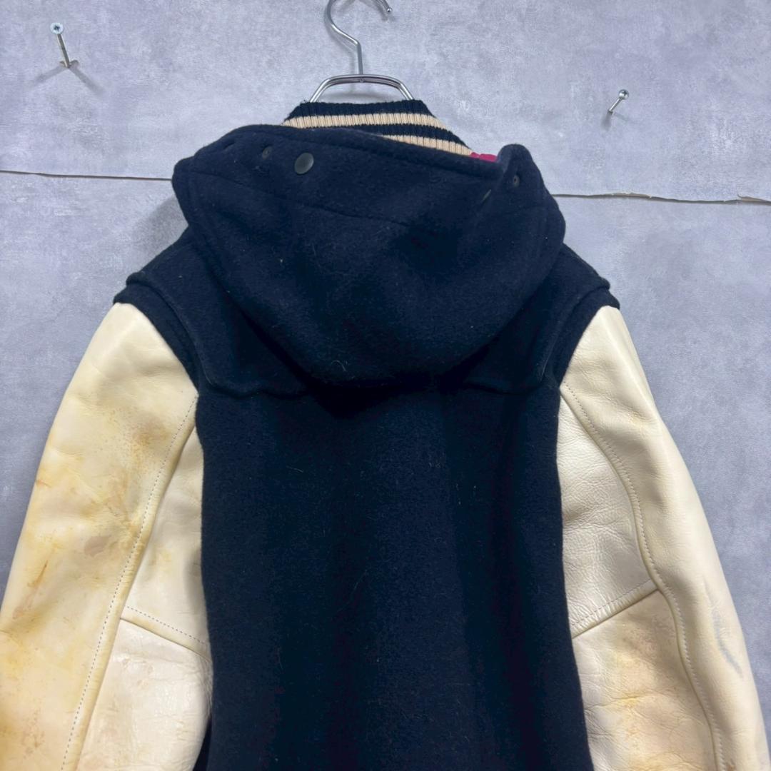 状態考慮 junya watanabe ウール×レザー　ダッフル DM28