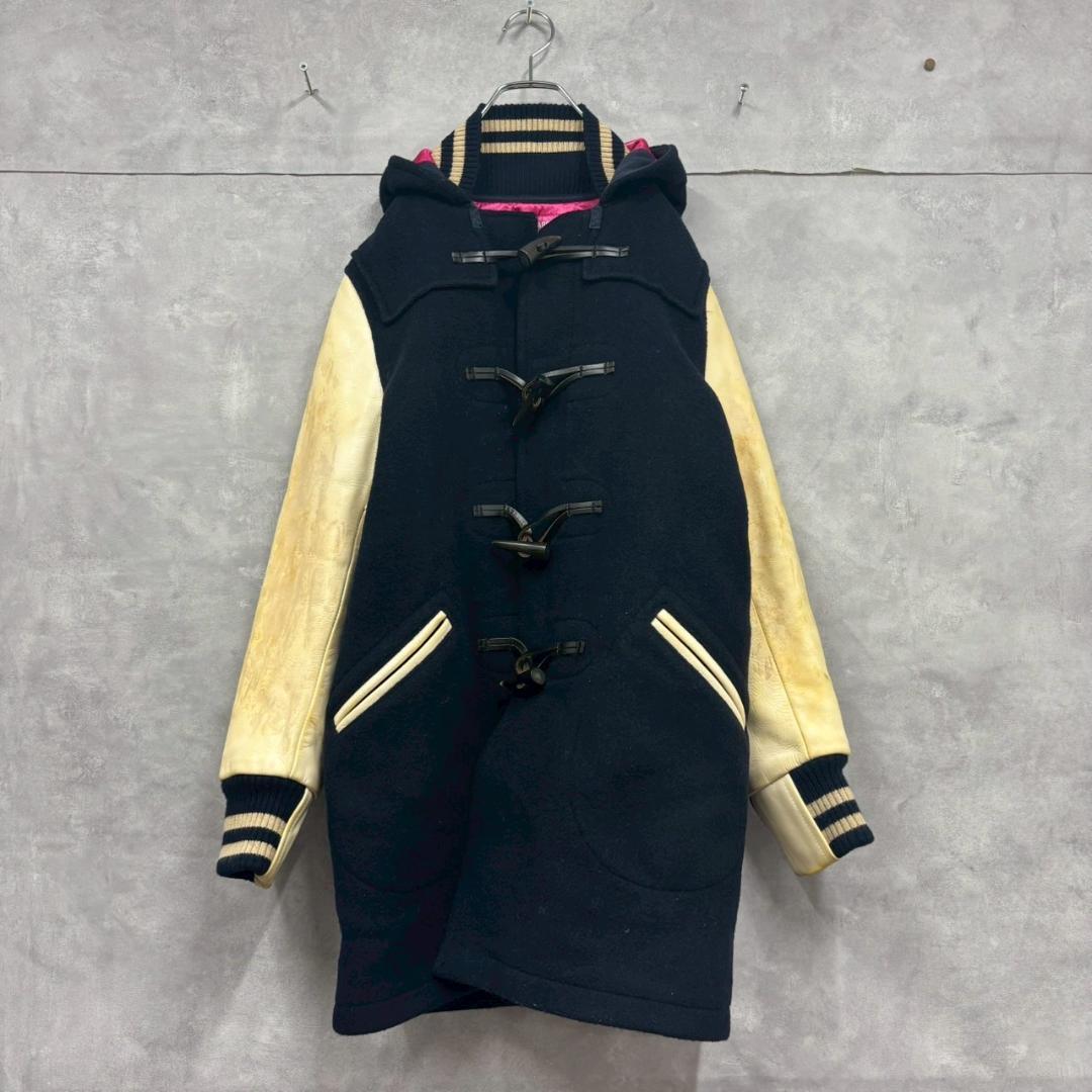 状態考慮 junya watanabe ウール×レザー　ダッフル DM28