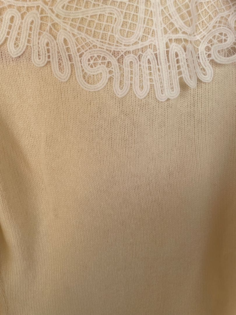 【正規品】Acka lace collar knit cardigan