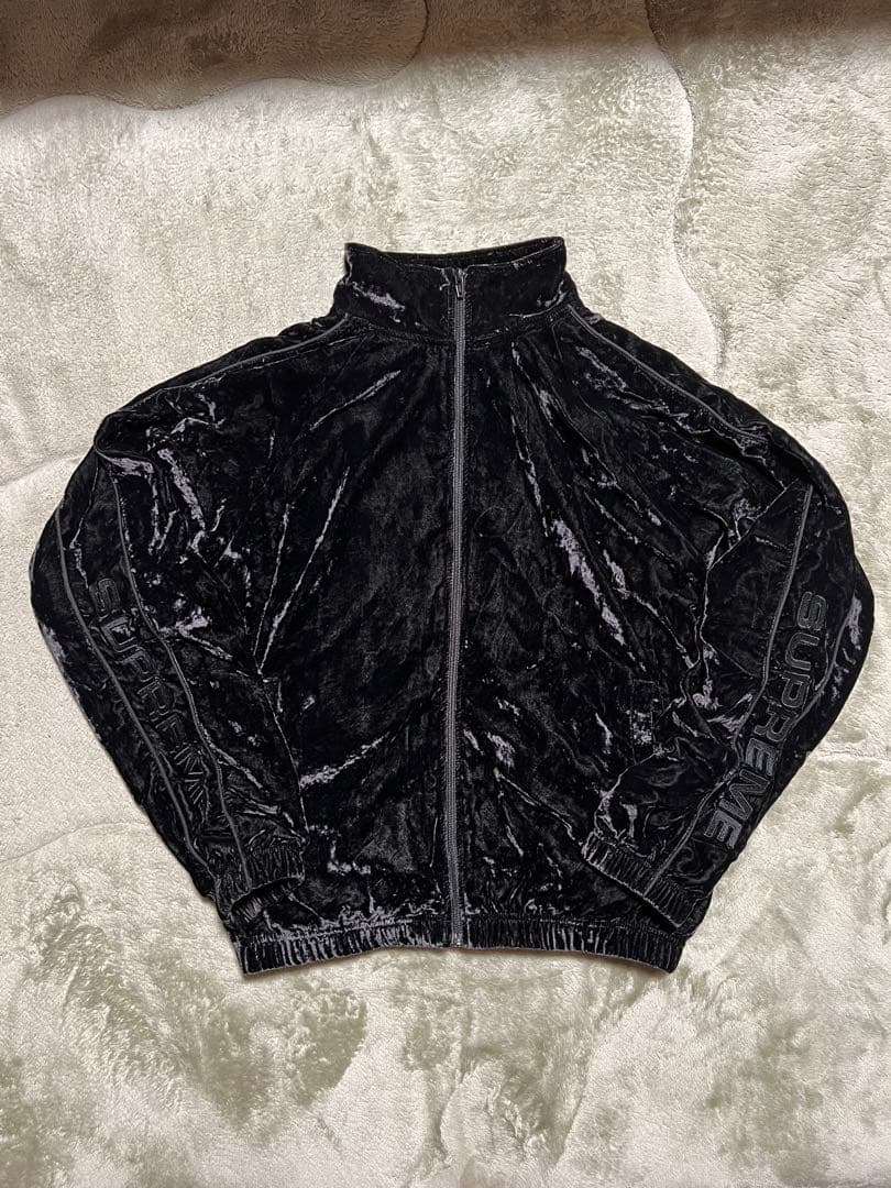 Supreme 23AW クラッシュド ベロア トラックジャケット