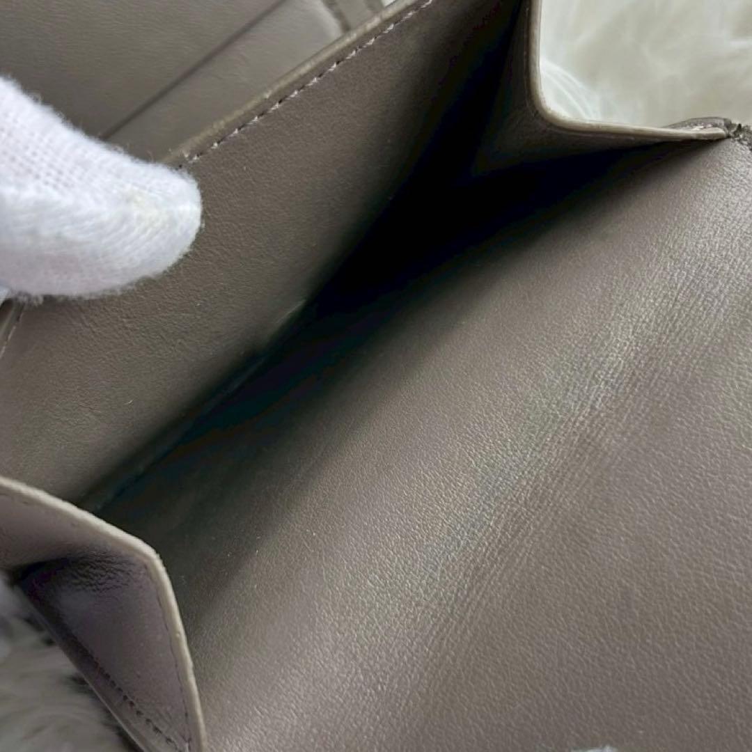 付属品付✨️CELINE 二つ折り財布 スモールストラップウォレット グレージュ