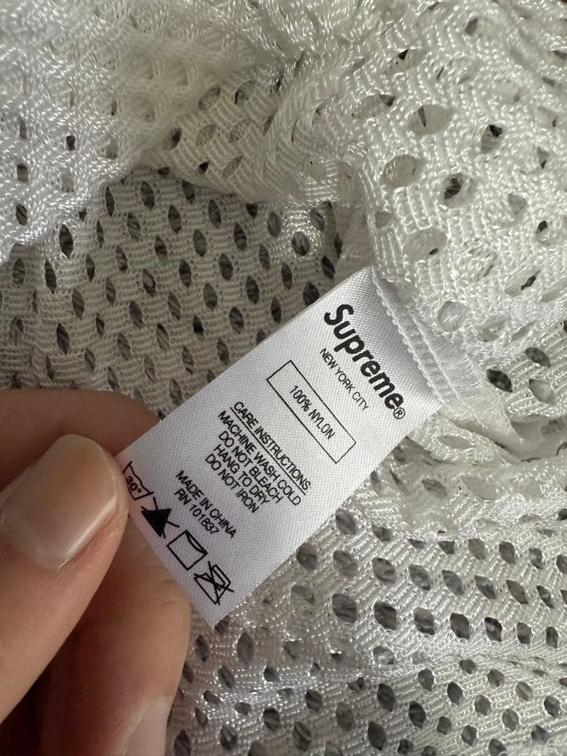 Supreme メッシュTシャツ M ホワイト