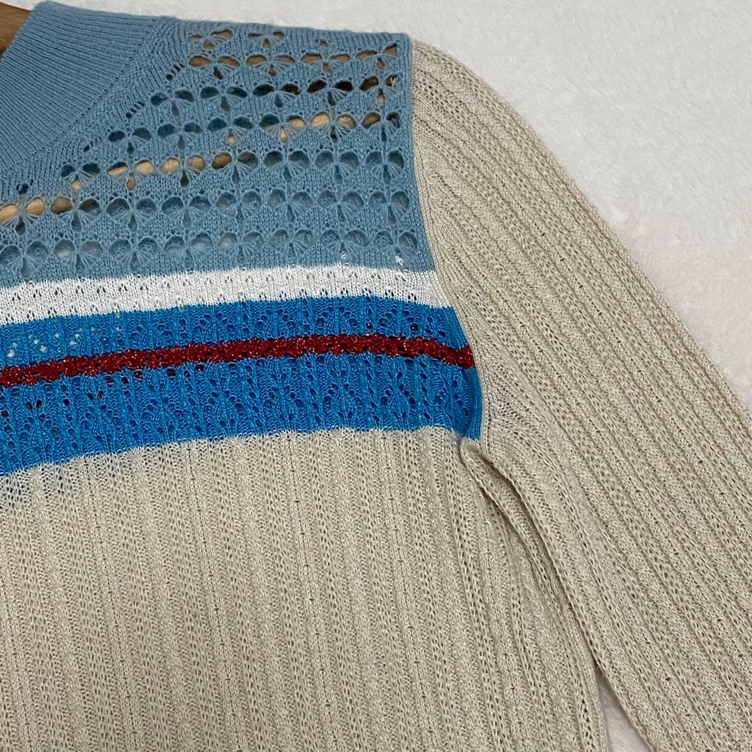 マメクロゴウチ nostalgicpattern Knit ノスタルジックニット