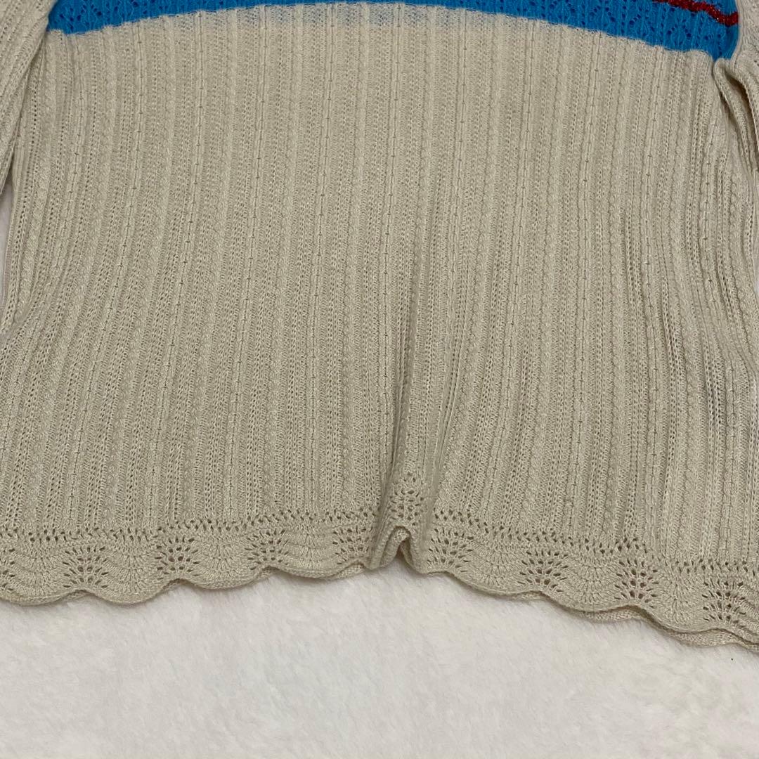 マメクロゴウチ nostalgicpattern Knit ノスタルジックニット