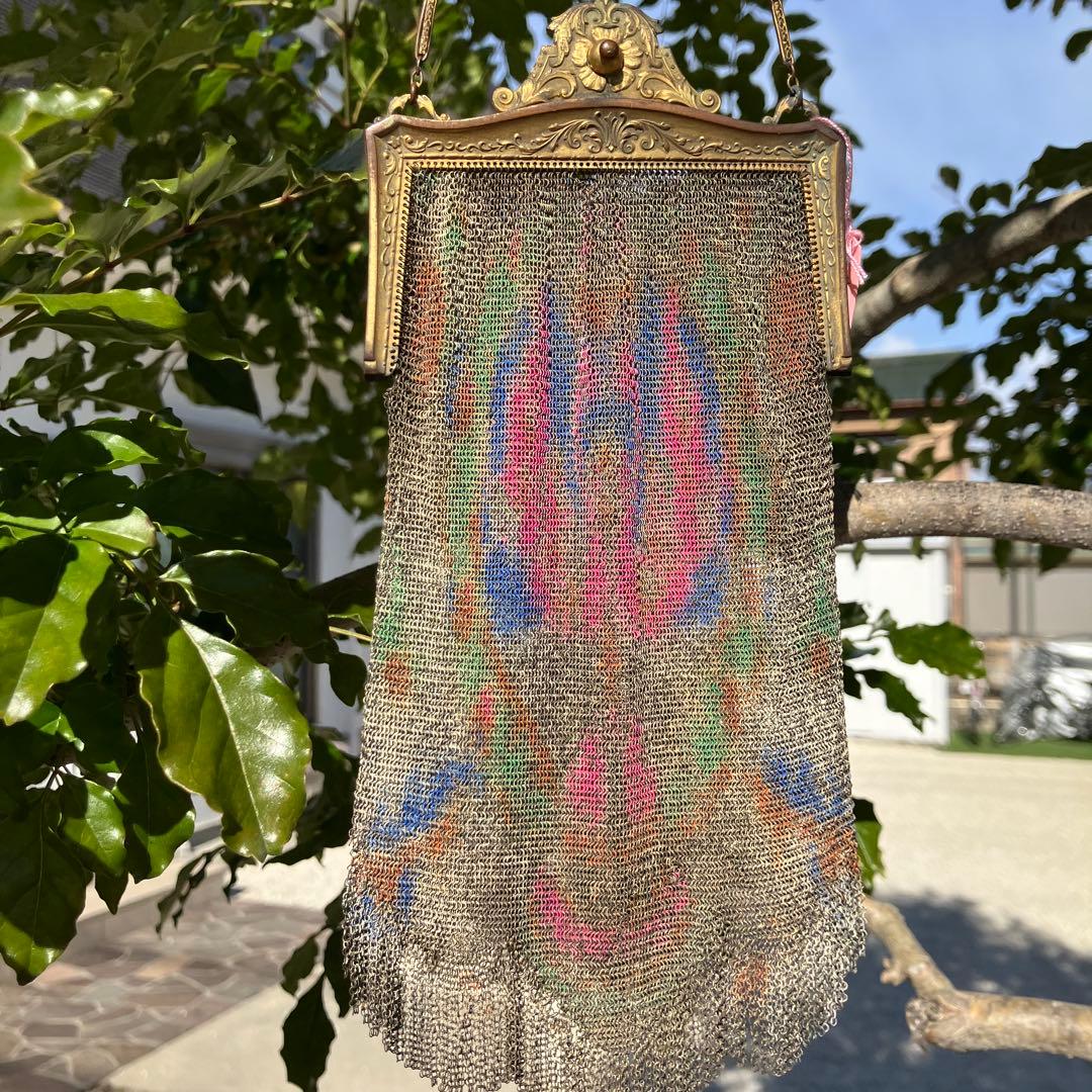 フランス　1920年　メタルバッグ