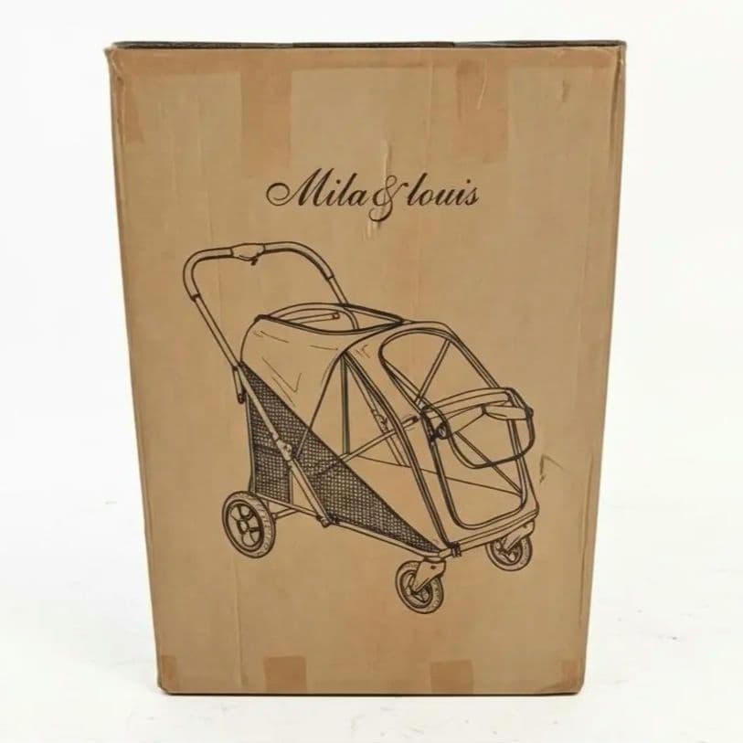 新品 MILA&LOUIS 大型犬対応ペットカート 耐荷重60kg 大きめタイヤ