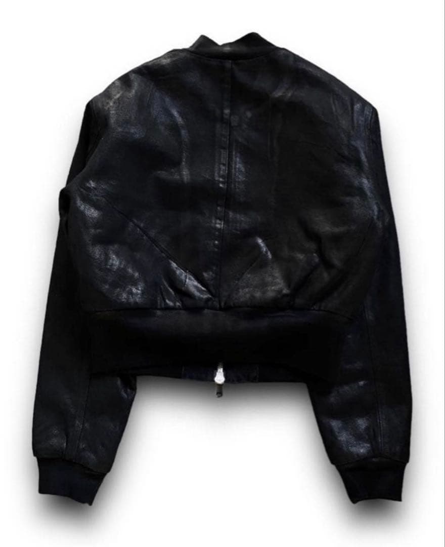 ジャケット・アウター no mass prod Cropped denim flight jacket