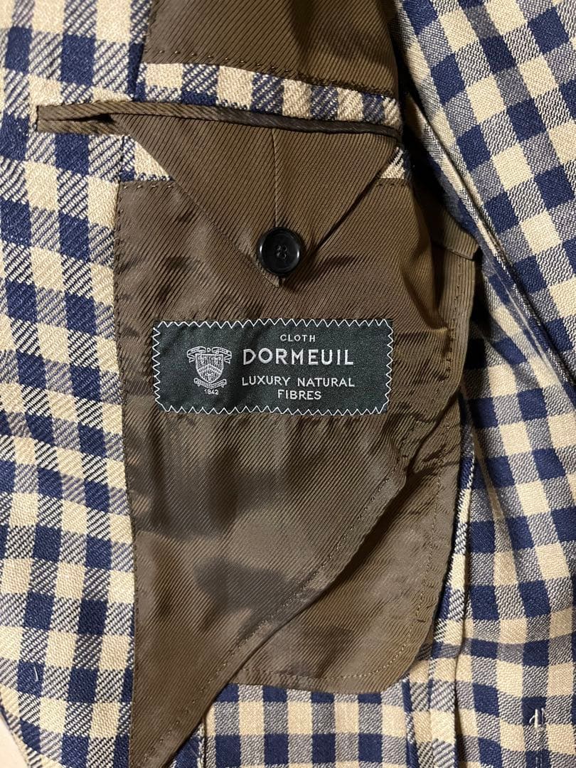 EDIFICE ✖️ DORMEUIL ウール　チェックジャケット　サイズ46