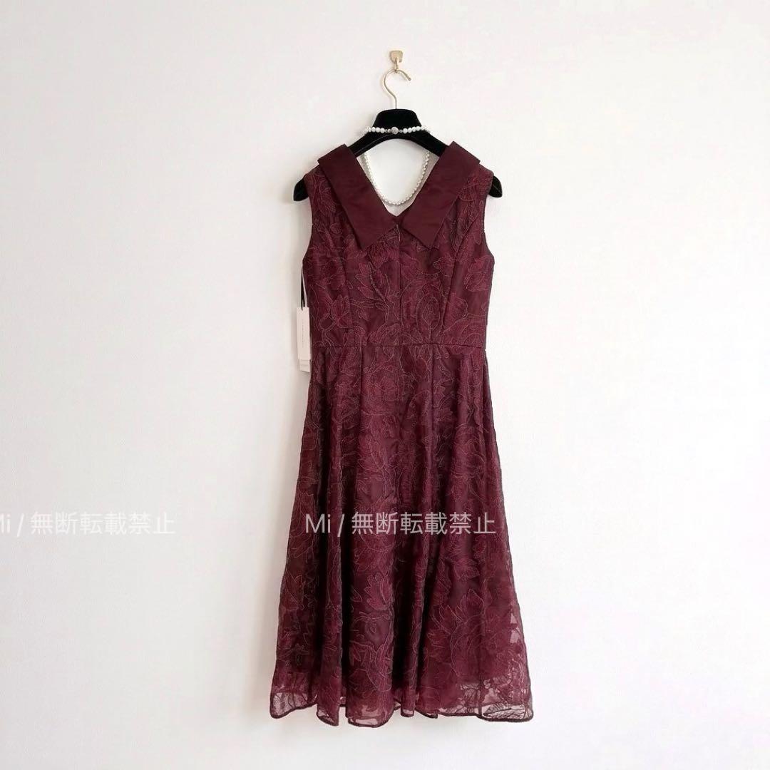 【GRACE CLASS】新品未使用　定価5.3万　オーガン刺繍ドレスワンピース
