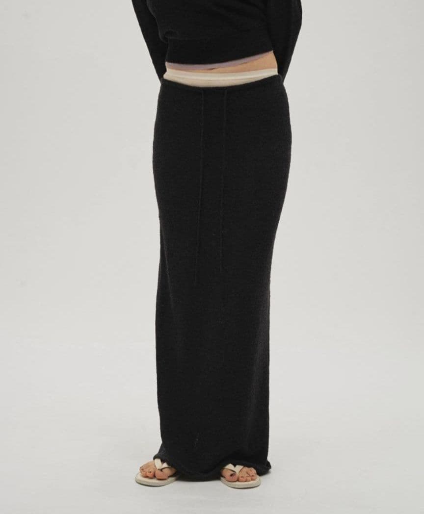 新品 38 グレー todayful Miniboucle Knit Skirt
