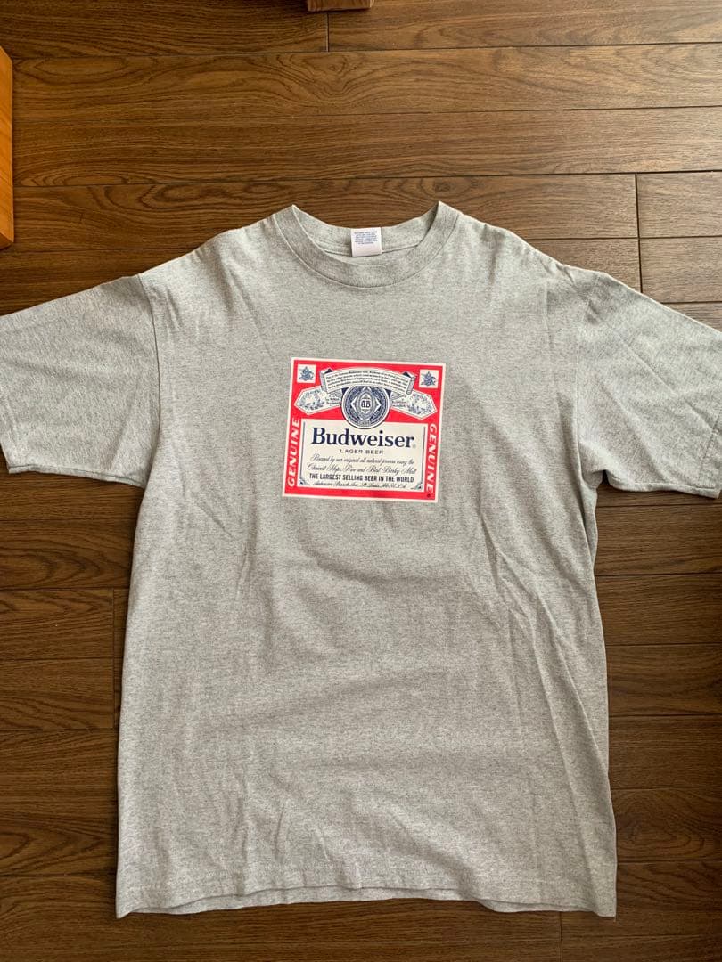 Supreme Budweiser Tシャツ Lサイズ グレー