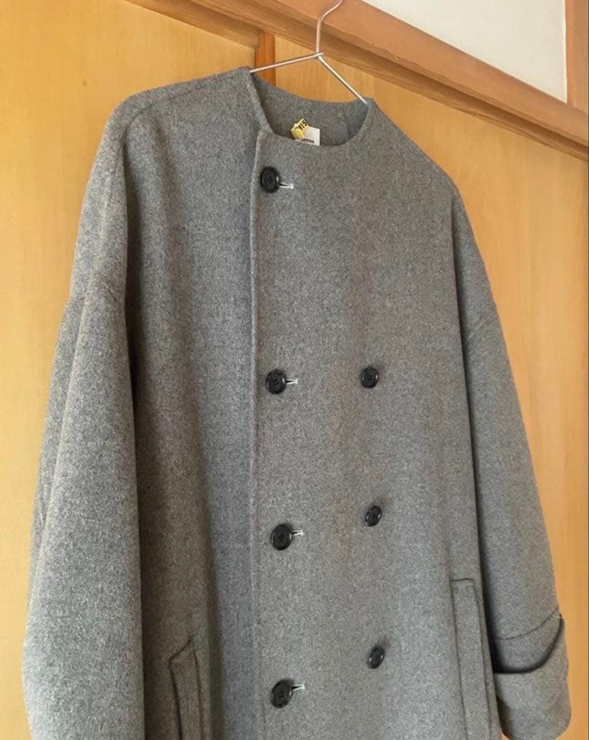 【3月中】deres long oval coat ウールカシミヤ ロングコート