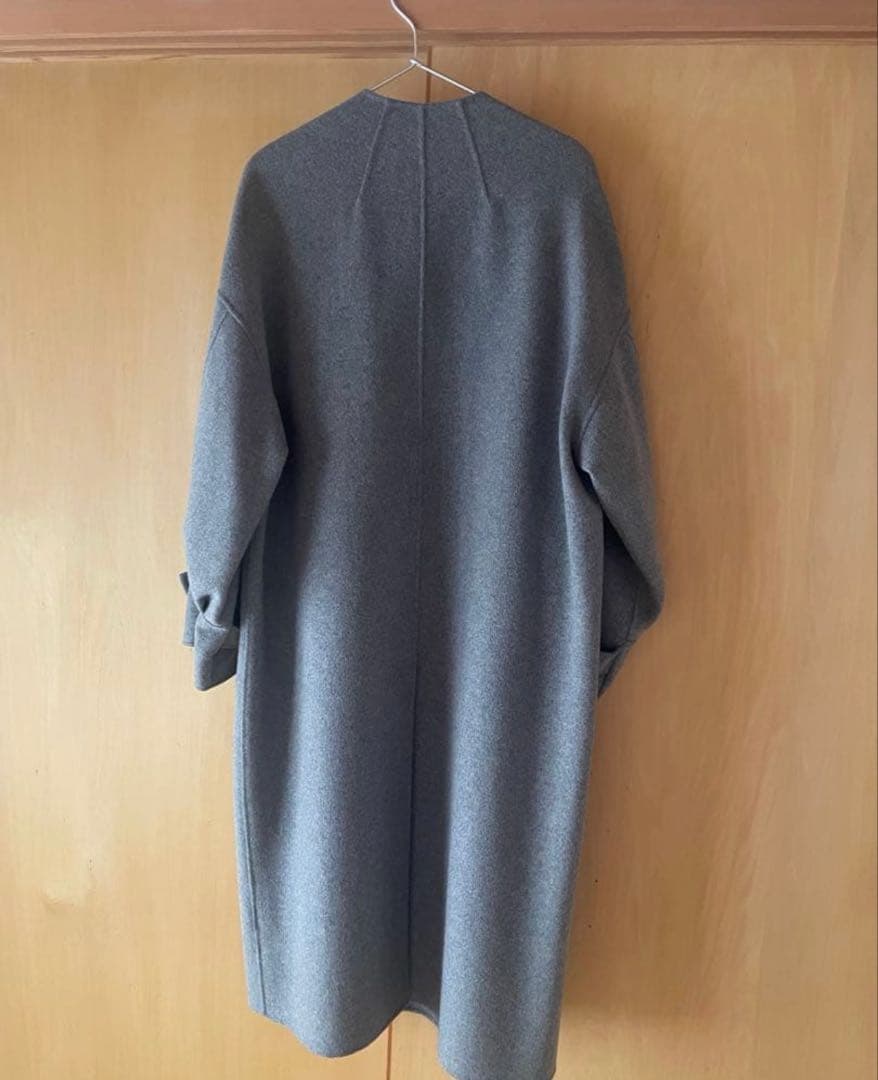 【3月中】deres long oval coat ウールカシミヤ ロングコート