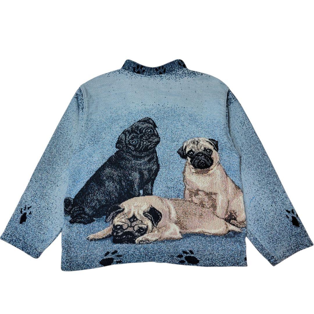 希少 USA製 SUGAR STREET WEAVERS ゴブラン PUG パグ