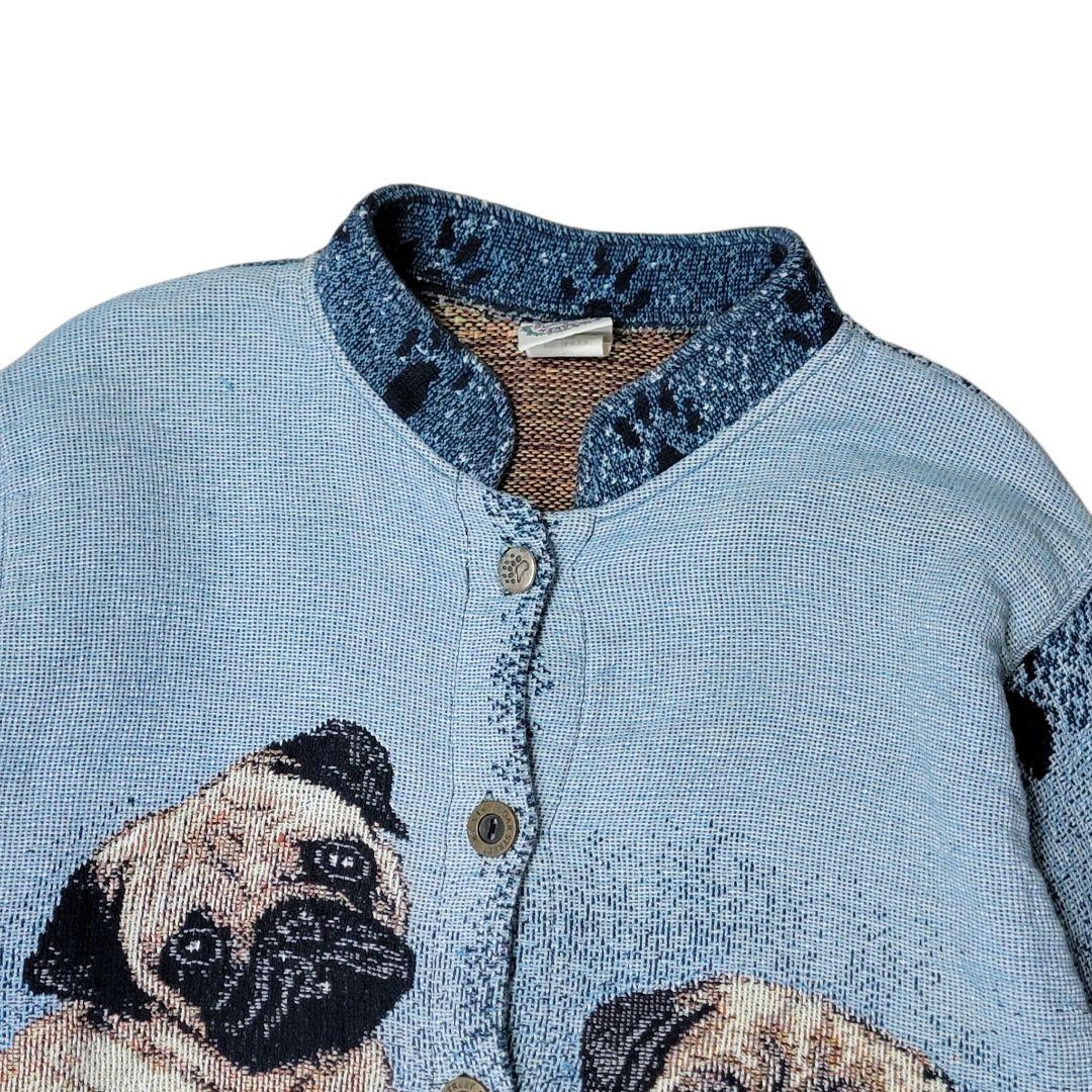 希少 USA製 SUGAR STREET WEAVERS ゴブラン PUG パグ