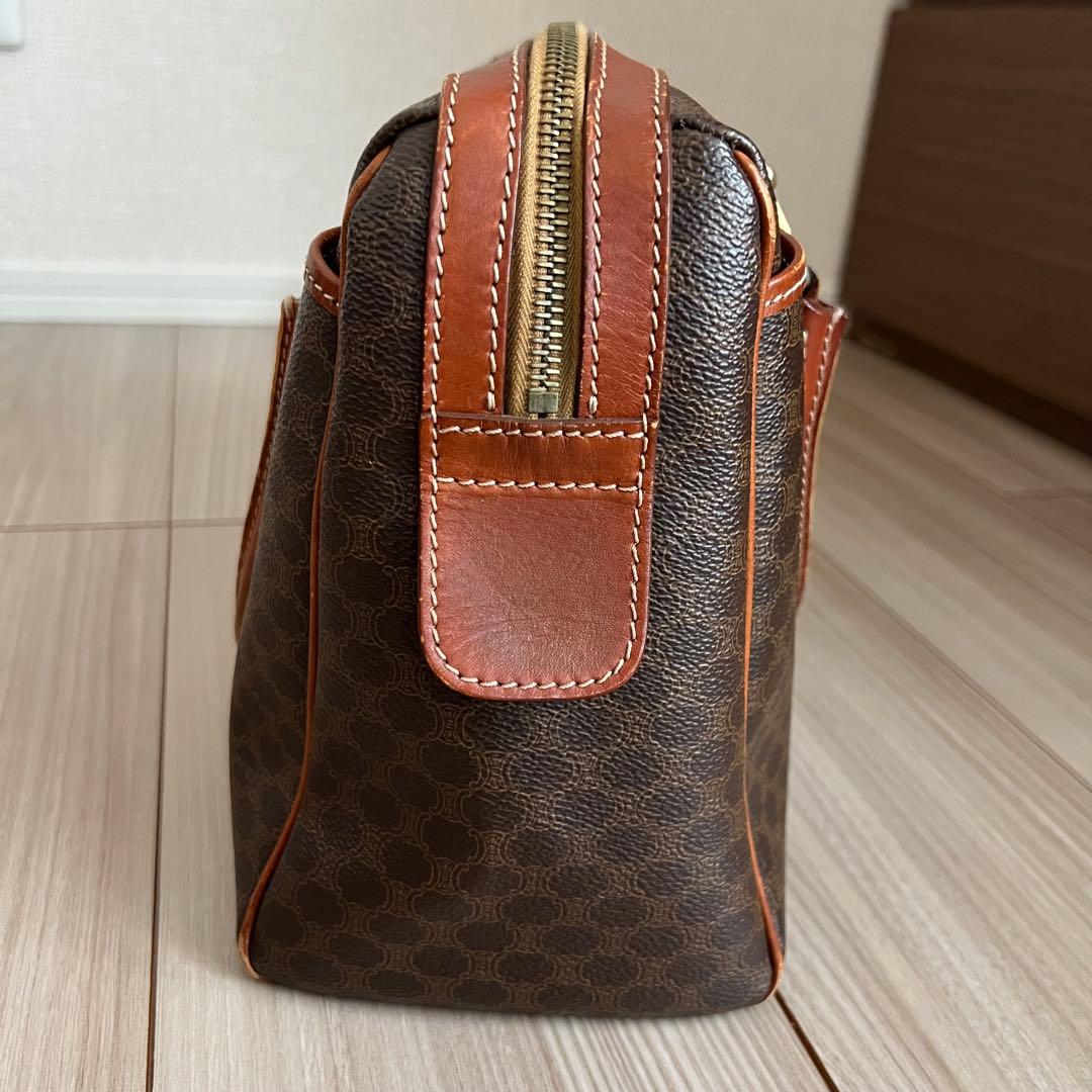 オールドセリーヌ マカダム柄 ボストンバッグ ヴィンテージ old celine
