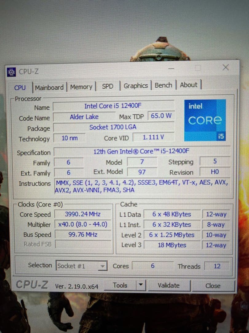 マザーボード Main B760M Pro-A Wifi + i5 12400F