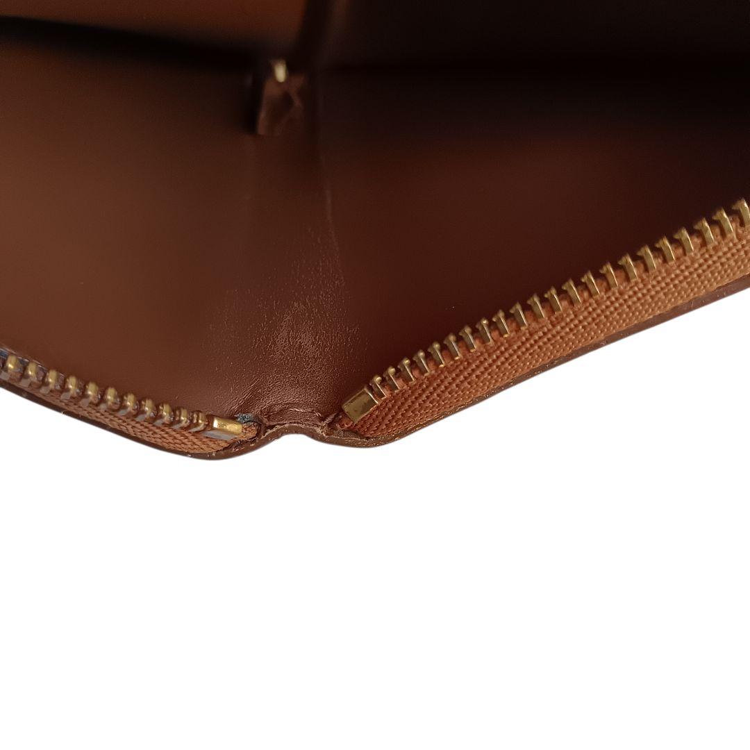 ルイヴィトン ヴェルニ ブルーム ブロンズ ラウンドジップ コンパクト財布