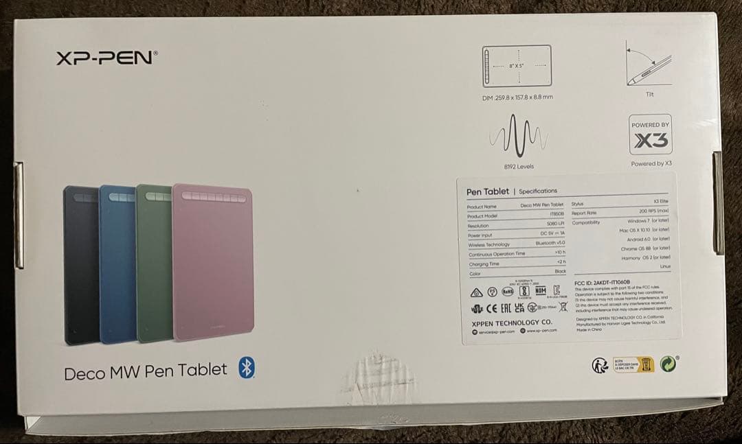 XP-PEN Deco MW ペンタブレット Bluetooth接続
