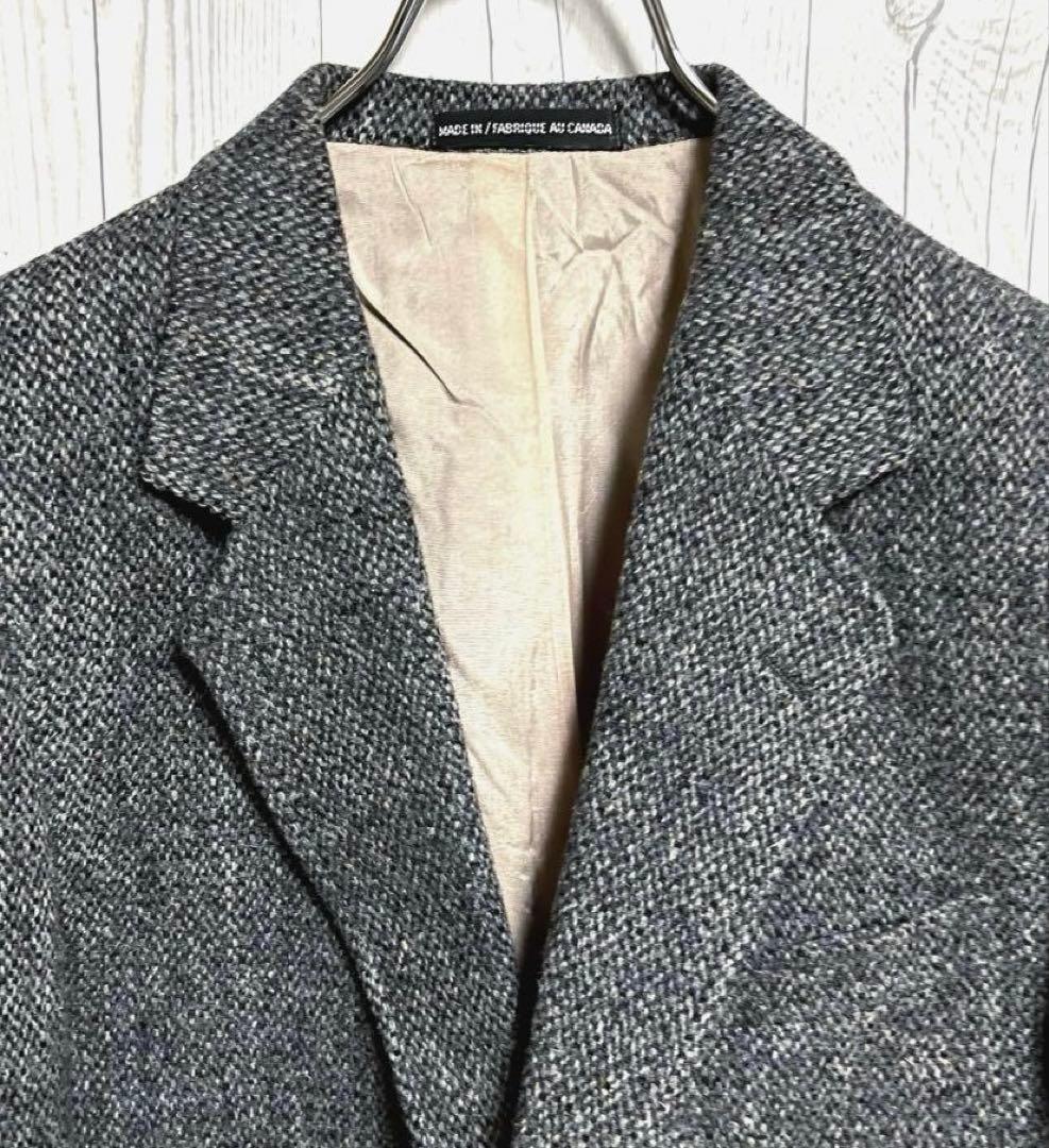 Harris Tweed ハリスツイード テーラードジャケット L英国ブレザー