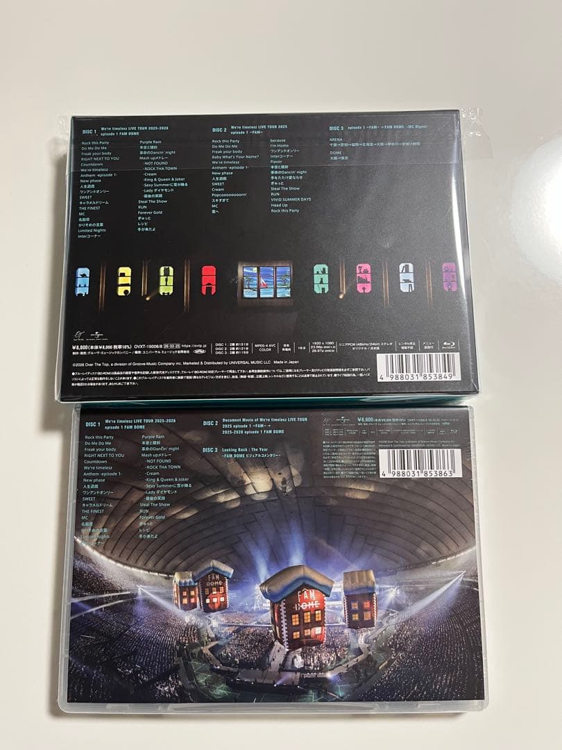 新品timelesz LIVE TOUR初回限定盤+通常盤 Blu-rayセット