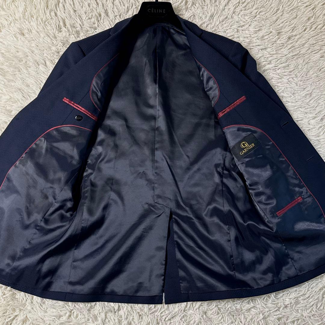 【美品】ガルニエ　シルク混　3ピース　セットアップ Lサイズ