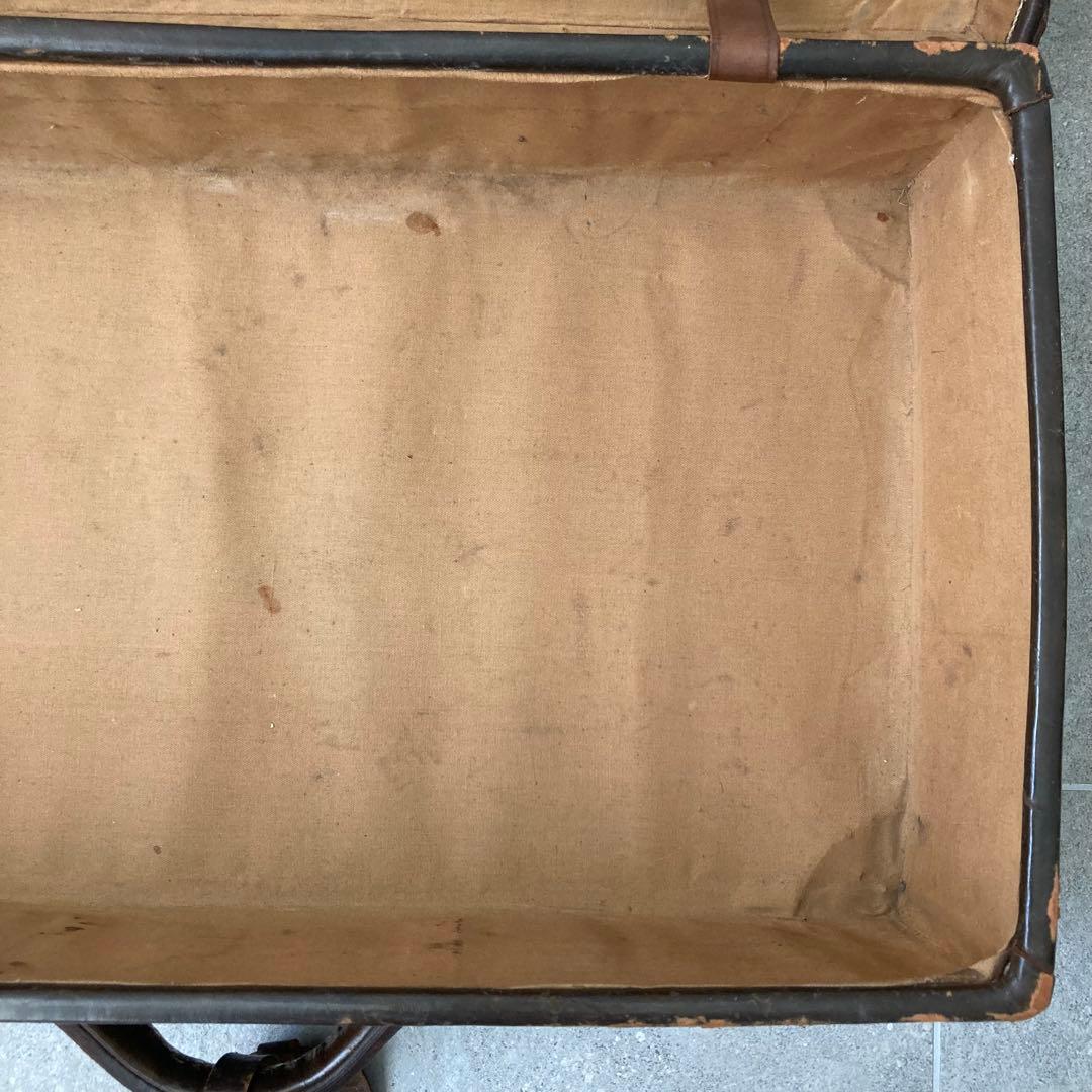 ヴィンテージ レザー トランクケース トランクバッグ 56cm×35cm⑩