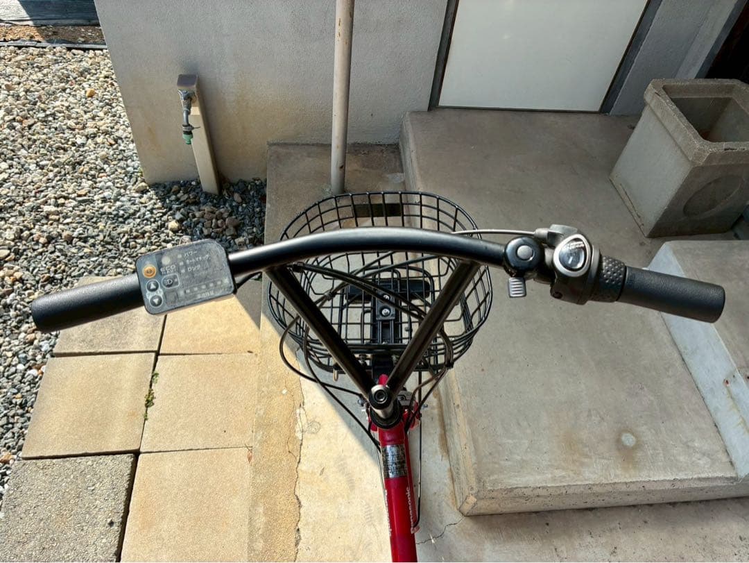 電動自転車　№6976 パナソニック シュガードロップ 20インチ 赤