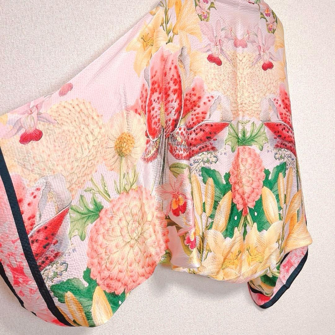 Ted baker シルク 花柄 ストール ショール スカーフ カーディガン