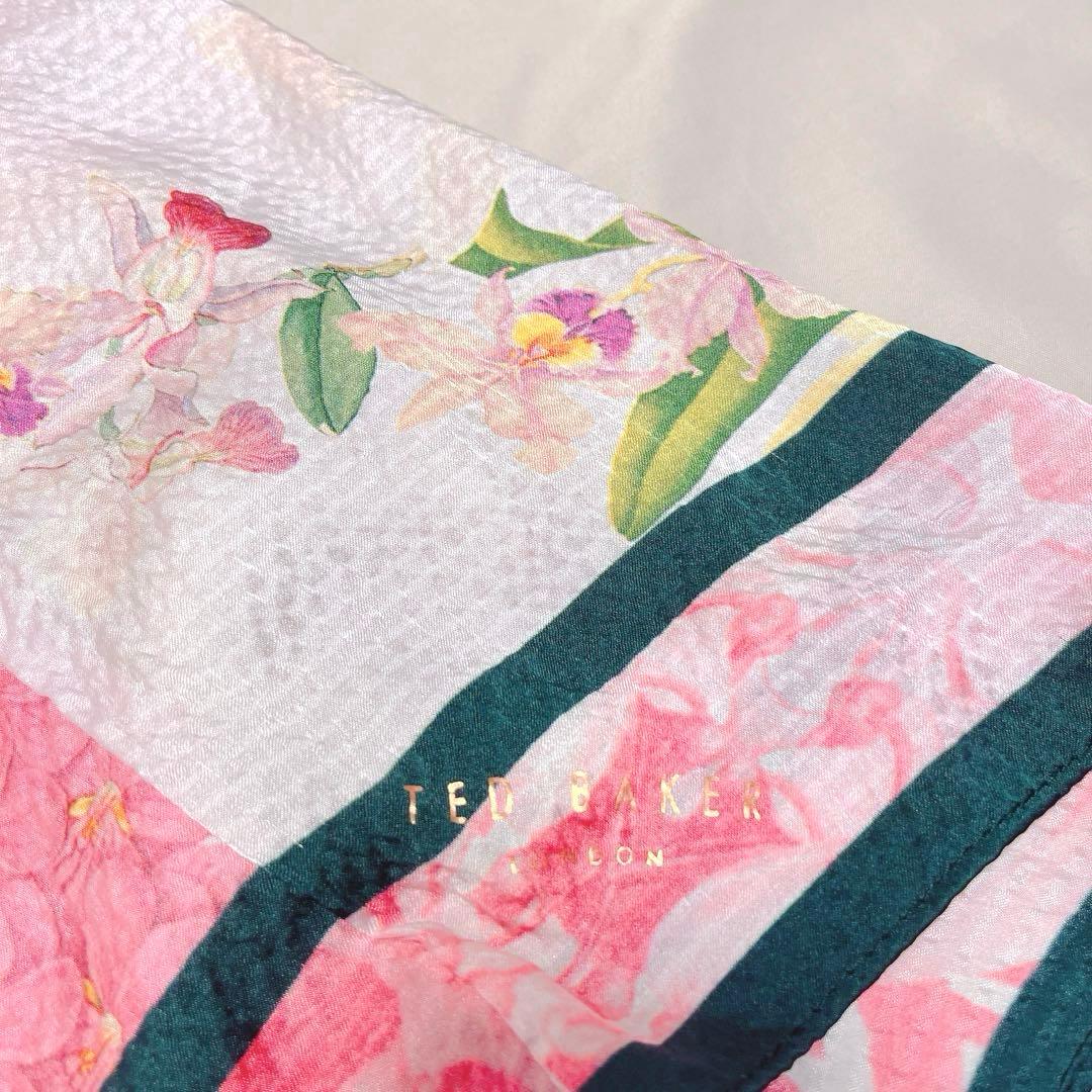 Ted baker シルク 花柄 ストール ショール スカーフ カーディガン