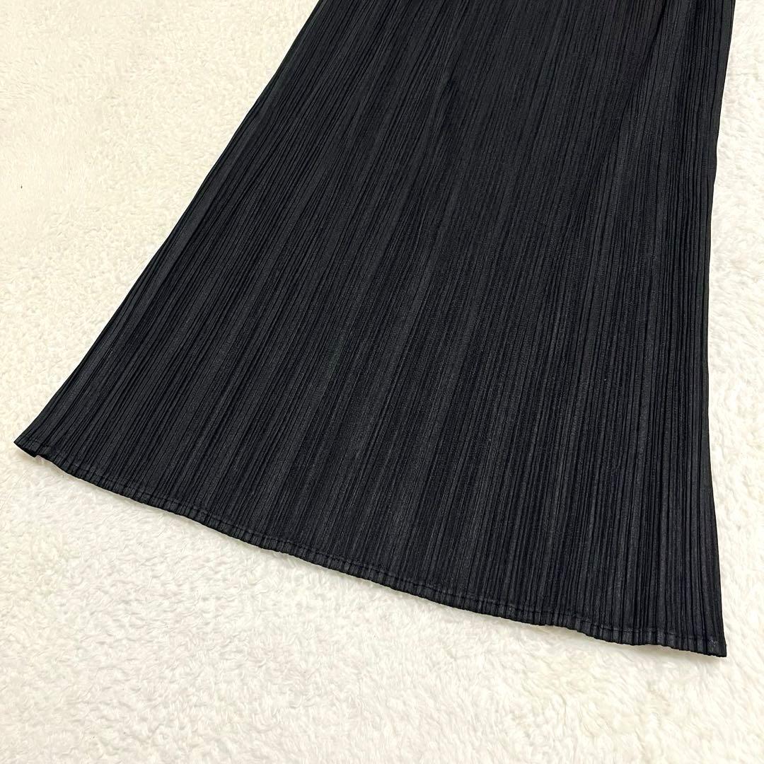 ✨️美品✨️ イッセイミヤケ プリーツプリーズ ロングスカート ブラック