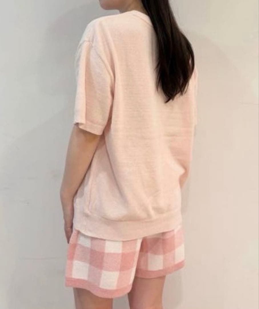 【新品タグ付き】ジェラートピケカップケーキプルオーバー&チェック柄ショートパンツ