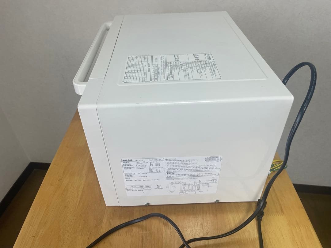 美品　送料込み　無印良品 電子レンジ フラット MJ-SER18A 中古