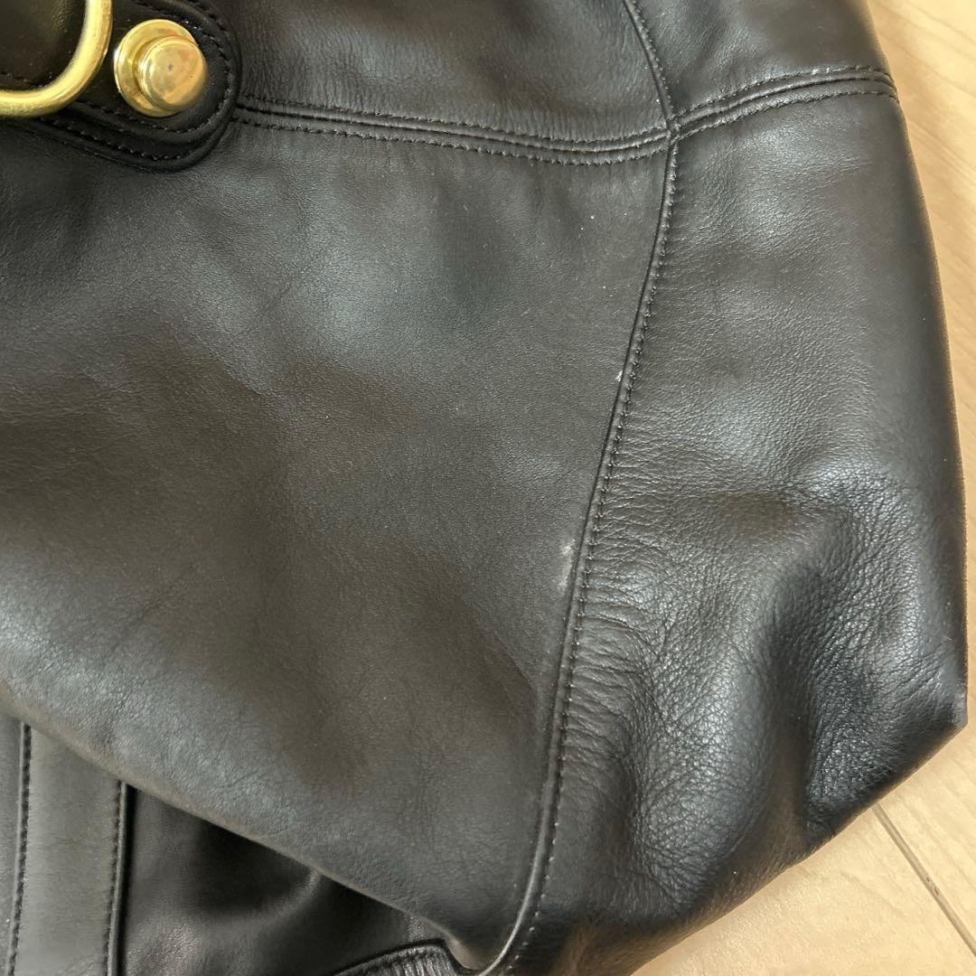 オールドコーチ　ボストン　レザー　ブラック