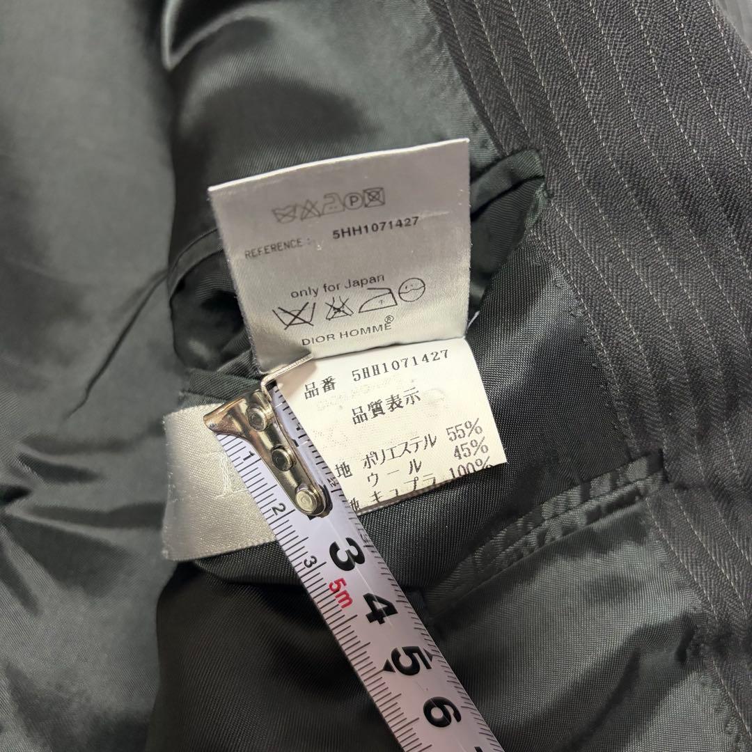 Dior HOMME 05AW チューブジャケット セットアップ ストライプ 黒