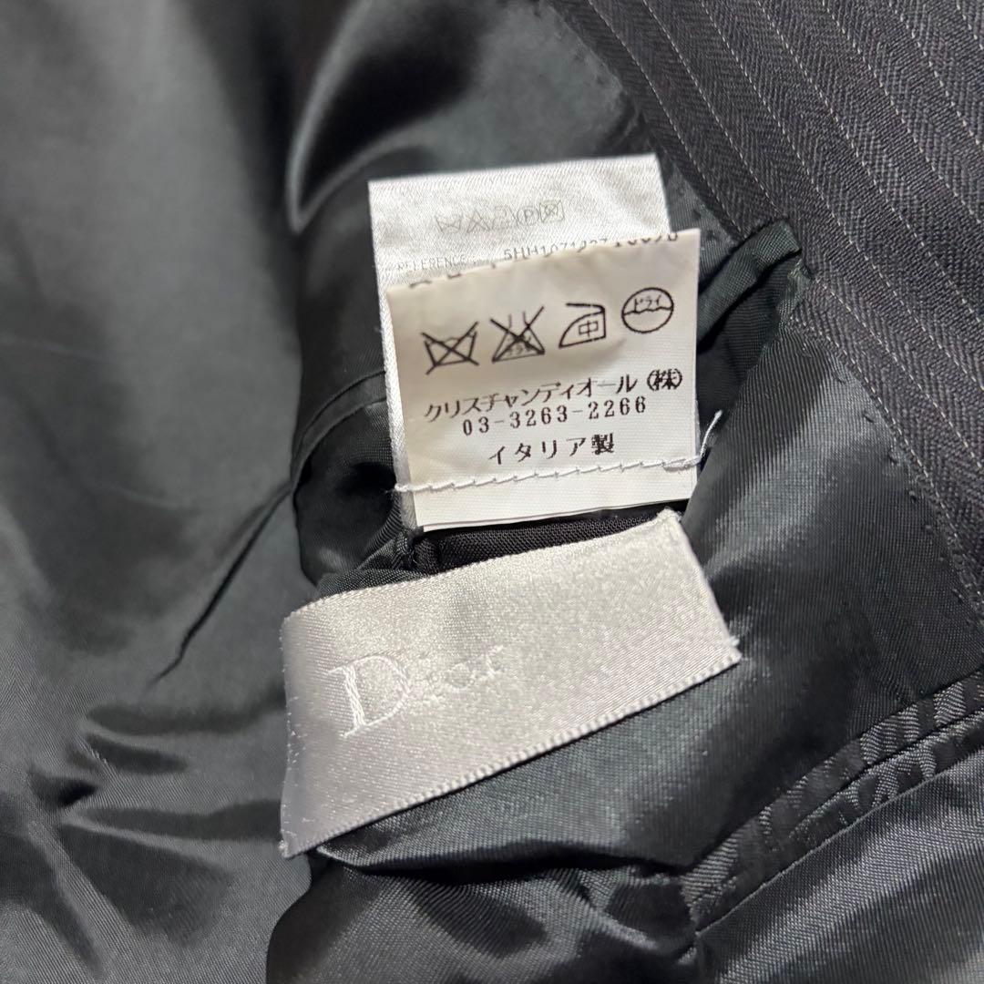 Dior HOMME 05AW チューブジャケット セットアップ ストライプ 黒