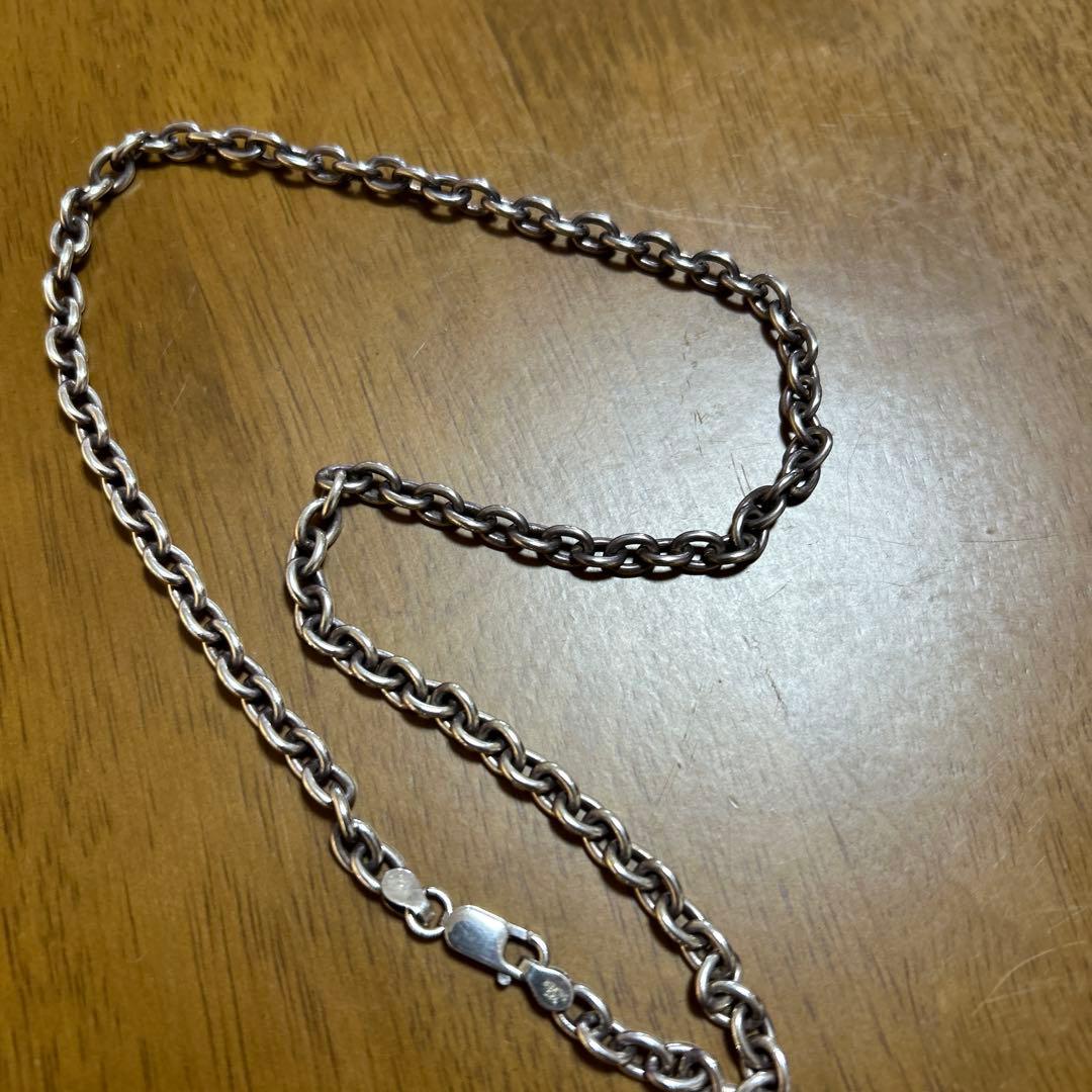 シルバー チェーンネックレス　50cm