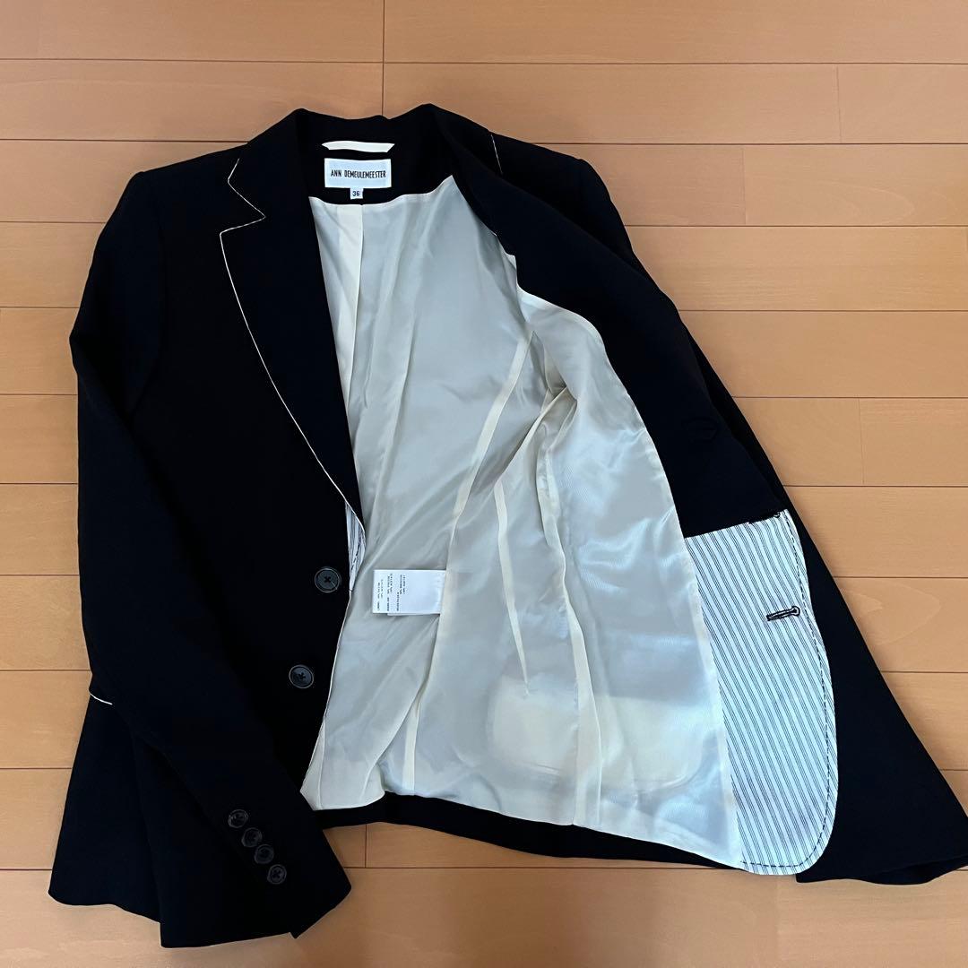 【美品】ANN DEMEULEMEESTER ジャケット ブラック S
