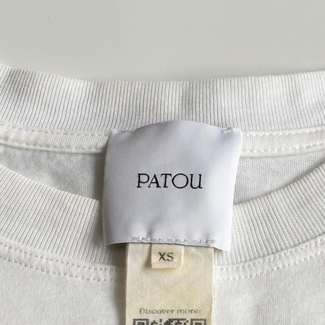 PATOU パトゥ ロゴプリント Tシャツ 半袖　ホワイト 白　サイズ XS