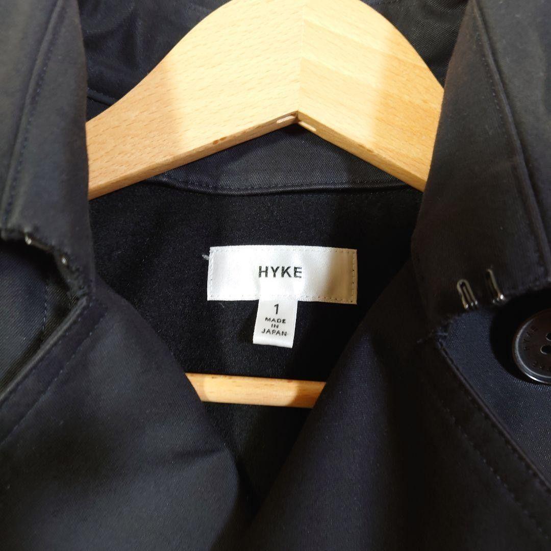 HYKE 【美品】 ライナー付き トレンチコート ハイク ブラック 腰ベルト