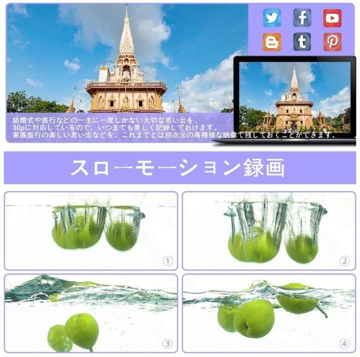 【現品限り☆大特価】充電しながら撮影OK ビデオカメラ 本体 初心者に最適