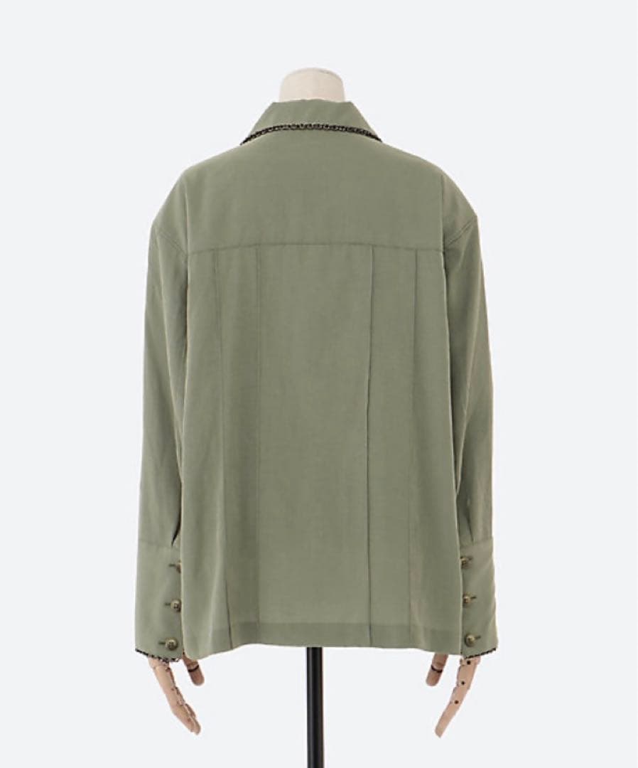 AKIRANAKA /アキラナカ Oliviachain trim blouse