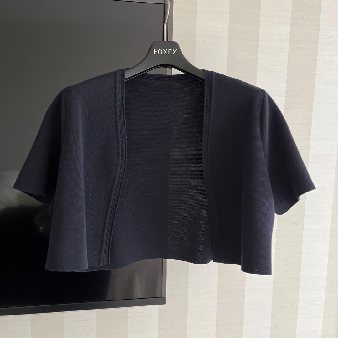 フォクシー✨ネイビー ノースリーブワンピースボレロ 極美品！✨