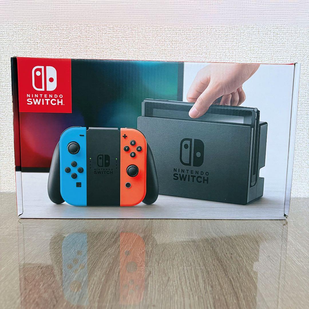 【美品・付属品完備】Nintendo Switch 本体 赤/青 動作確認済