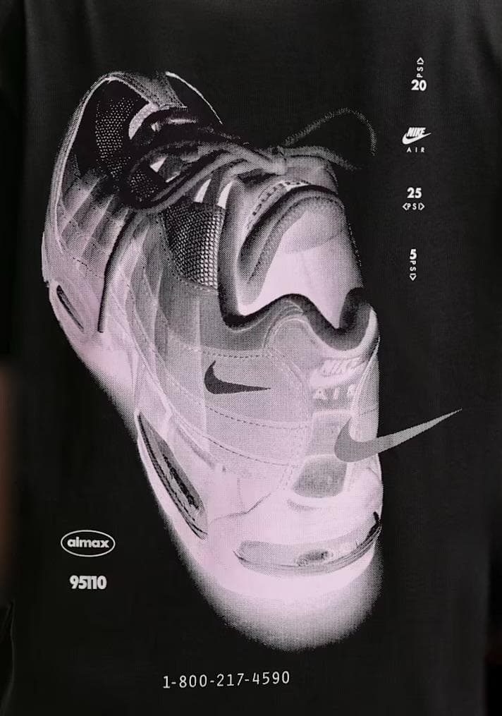 超限定XL Nike Wmns Air Max 95 Oversized Tee